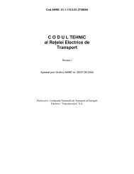 C O D U L TEHNIC al Reţelei Electrice de Transport - Transelectrica