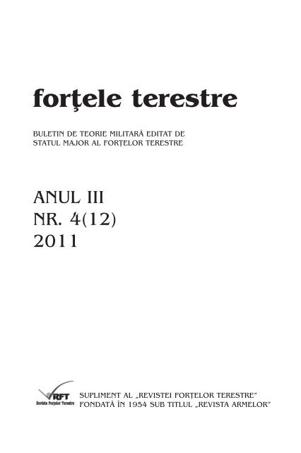 for]ele terestre - Revista Forţelor Terestre