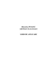 Directiva 95/16/EC referitoare la ascensoare GHID DE APLICARE