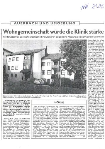 Presseartikel - St. Anna Krankenhaus Sulzbach-Rosenberg