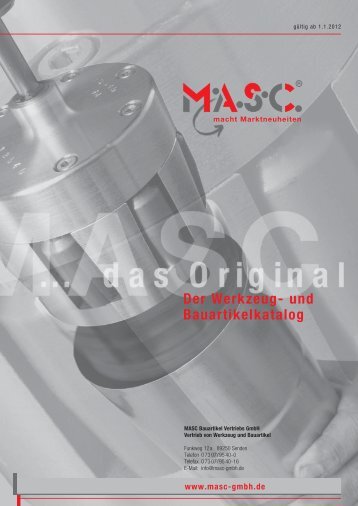 Der Werkzeug- und Bauartikelkatalog - MASC Bauartikel Vertriebs ...