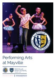 Mayville Vocational Performing Arts Prospectus