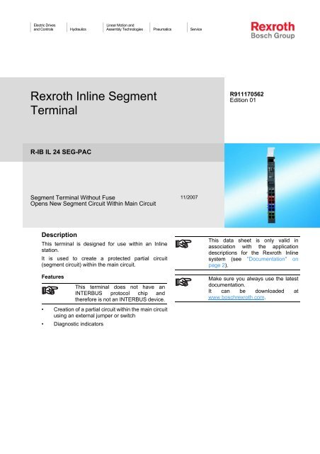 R Ib Il 24 Seg Pac Documentation Bosch Rexroth