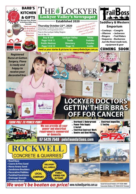 The Lockyer October 22 2020 