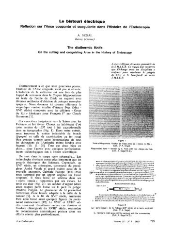 Le bistouri électrique - I-Revues