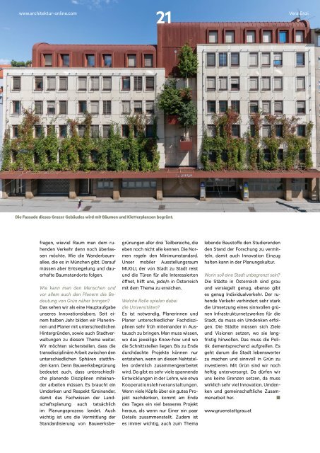 architektur FACHMAGAZIN People 2020