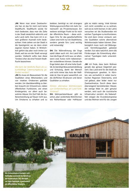 architektur FACHMAGAZIN People 2020