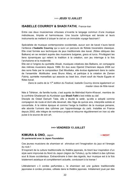 Dossier de presse 2012 - Les Suds à Arles