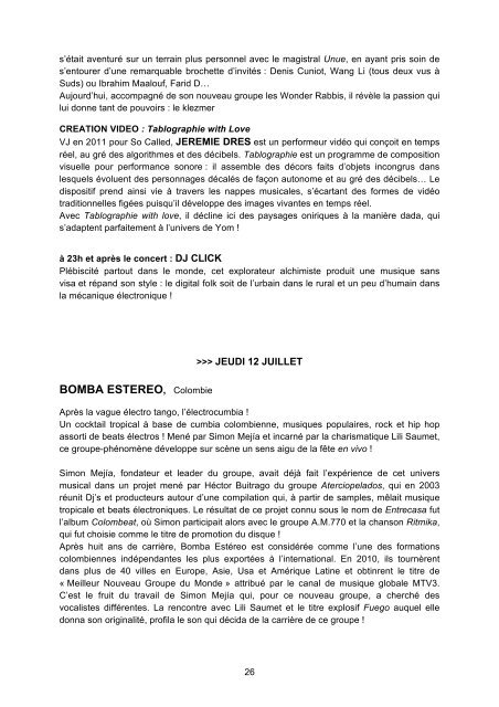 Dossier de presse 2012 - Les Suds à Arles