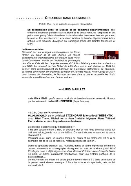 Dossier de presse 2012 - Les Suds à Arles