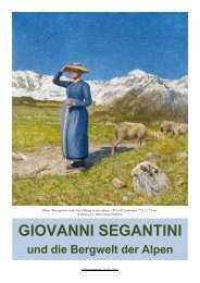 GIOVANNI SEGANTINI und die Bergwelt der Alpen - 1002andmore.de