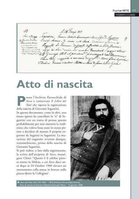 celebra Segantini - Riviste - Provincia autonoma di Trento