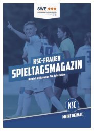 KSC-Frauen Spieltagsmagazin: KSC - TSVV Jahn Calden