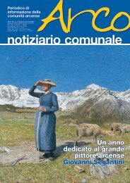 Un anno dedicato al grande pittore arcense Giovanni Segantini