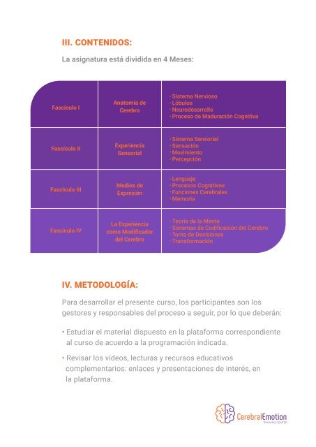 PLAN DE ESTUDIO - NEUROCIENCIA