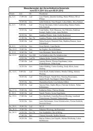 Messdienerplan der Anna-Katharina-Gemeinde vom 05.11.2011 bis ...