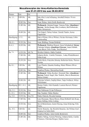 Messdienerplan der Anna-Katharina-Gemeinde vom 01.01.2012 bis ...
