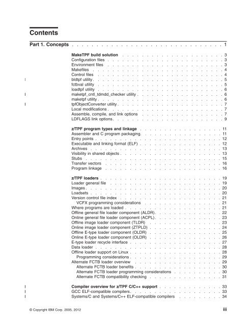 z/TPF Program Management - IBM