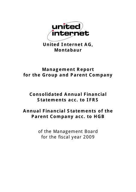 United Internet AG, Montabaur Management Report for the Group ...