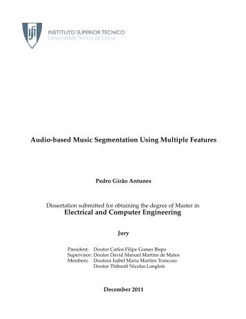 Audio-based Music Segmentation Using Multiple Features