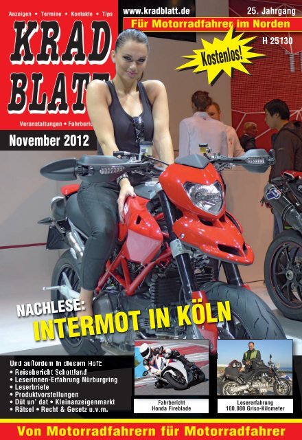 INTERMOT IN KÖLN - Kradblatt