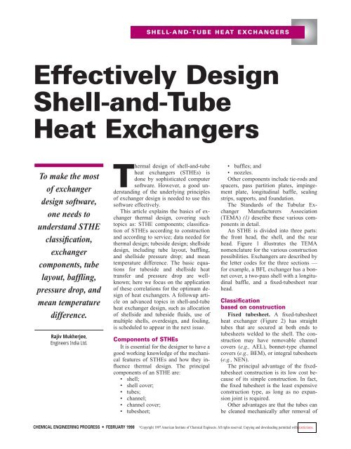 shell and tube heat exchanger design handbook pdf contourlinebodyart