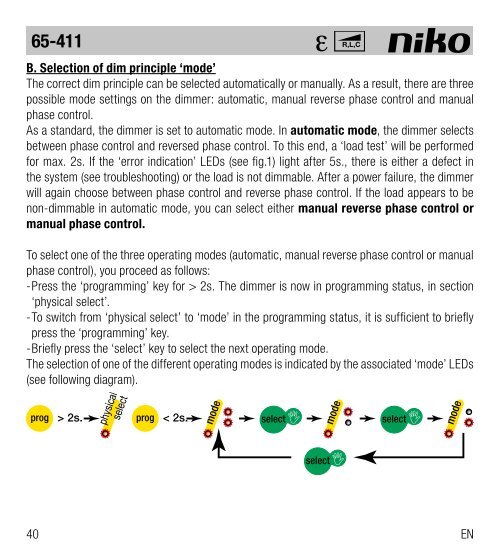 Manuel technique (pdf, 1.81 MB) - Niko