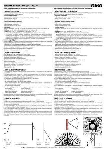 Manuel technique (pdf, 0.13 MB) - Niko