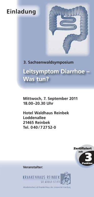 Leitsymptom Diarrhoe – Was tun? Einladung - Dr. Falk Pharma GmbH