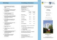 Programmflyer - Psychologie – Aktuell