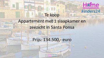 Te koop dit 1 slaapkamer appartement met uitzicht op zee in Santa Ponça (AP0031)