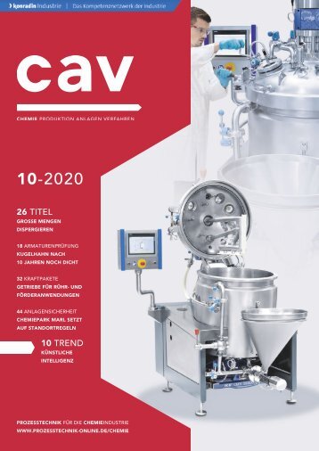 cav – Prozesstechnik für die Chemieindustrie 10.2020