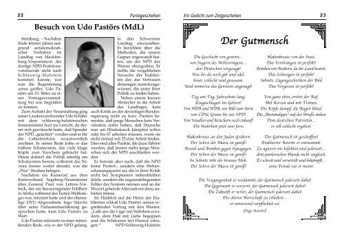 Der Gutmensch - S-H-Stimme - NPD Schleswig-Holstein