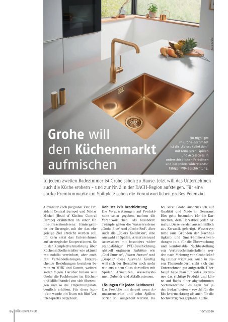 KÜCHENPLANER Ausgabe 10/11-2020 