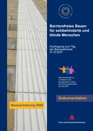 Barrierefreies Bauen für sehbehinderte und blinde Menschen