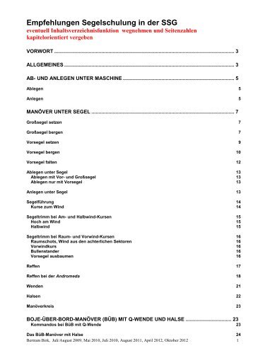 Boje-über-Bord-Manöver (BüB) mit Q-Wende und Halse