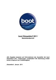 Neuheitenliste boot 2011 - Messe Düsseldorf