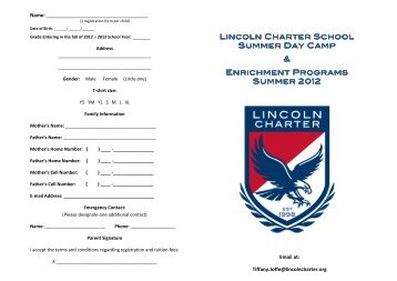 What Is A Kaleidoscope Camp - Lincoln Charter School
