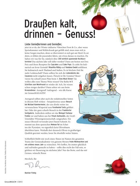 Ihr SCHLEMMER- Magazin per E-Mail - Genussakademie