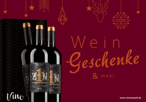 Wein und Geschenke Weihnachten 2020 | Vineshop24