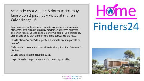 Se vende esta villa muy lujosa de 5 dormitorios con 2 piscinas y vistas al mar en Calvià / Magaluf (LUX0041)