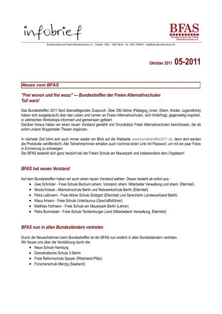 Infobrief 5-2011 - BFAS