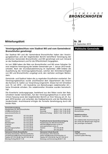 Mitteilungsblatt Nr. 38 vom 20. September 2010 (pdf - Gemeinde ...