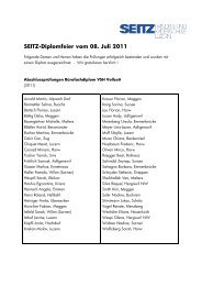 SEITZ-Diplomfeier vom 08. Juli 2011