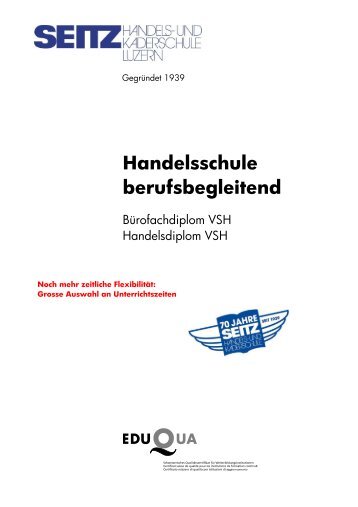 Handelsschule berufsbegleitend - SEITZ Handels