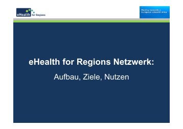 eHealth for Regions Netzwerk