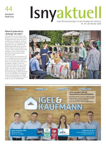 Isny Aktuell 28.10.2020
