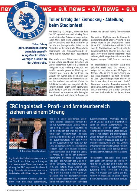 eV news - ERC Ingolstadt