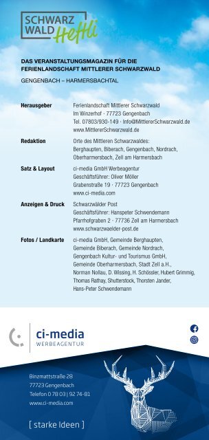 Schwarzwald-Heftli Ausgabe6 Nov-Dez 2020