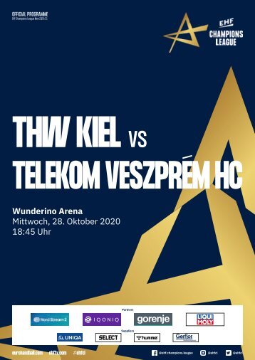 Champions League Hallenheft 28.10.2020 THW Kiel vs. Telekom Veszprem HC